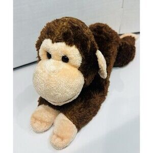 Aurora Monkey Soft Stuffed Animal 14” Laying Down Plush Toy